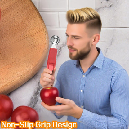 4Pcs Tomato Corer Tool Sturdy Strawberry Corer Tool for Fresh Fruits Vegetables Easy Use with Non-Slip Grip Red