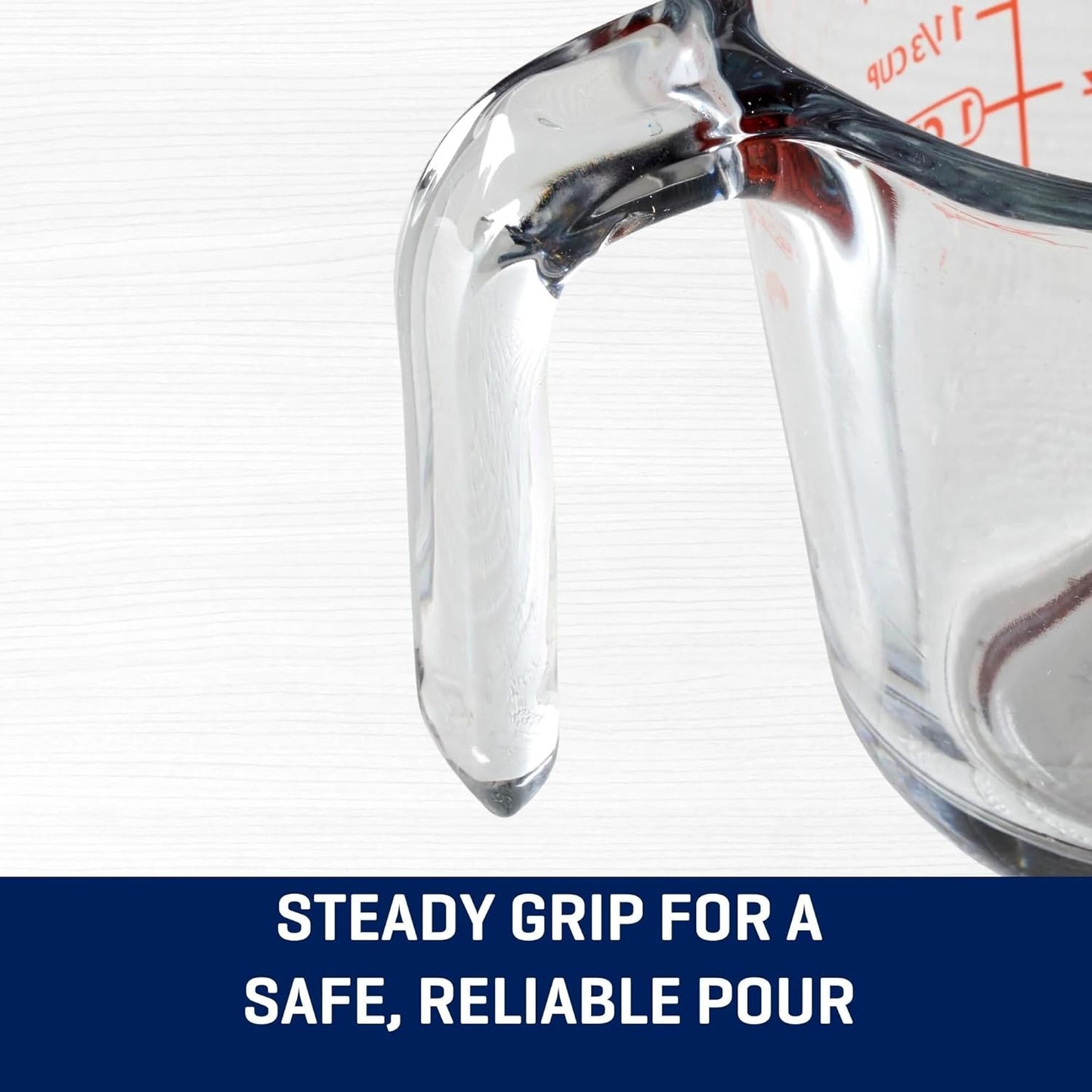 Glass Measuring Cup, 2 Cup, Glass Material, Heat Resistant, Microwave Oven Safe, Dishwasher Safe, with Spout, Easy Pour, 16 oz, Clear, for Baking Cooking Liquid