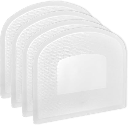 4Pcs Flexible Dough Cutter Scraper, Dough Scraper Bench Scraper for Baking, Sharp Edge & Angles, Plastic Cake Scraper, Kitchen Multipurpose Food Tools for Cutting Sourdough Fondant Icing