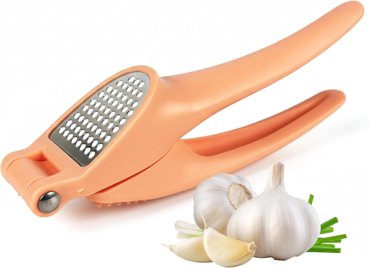 Garlic Press Stainless Steel – Heavy Duty Garlic Mincer & Crusher, Ergonomic Handle, Easy to Clean Kitchen Tool Dishwasher Safe