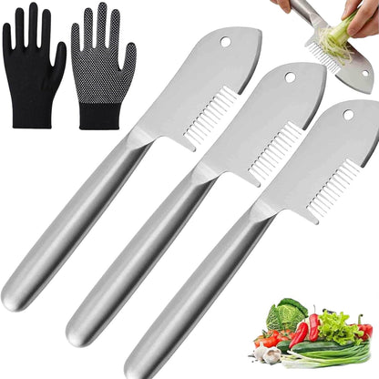 Stainless Steel Multi-Purpose Julienne Peeler for Smooth Vegetable Prep, Multi Function Kitchen Tool for Consistent Julienne and Easy Daily Cooking (White 1pc)