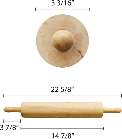 Thunder Group Wooden Rolling Pin