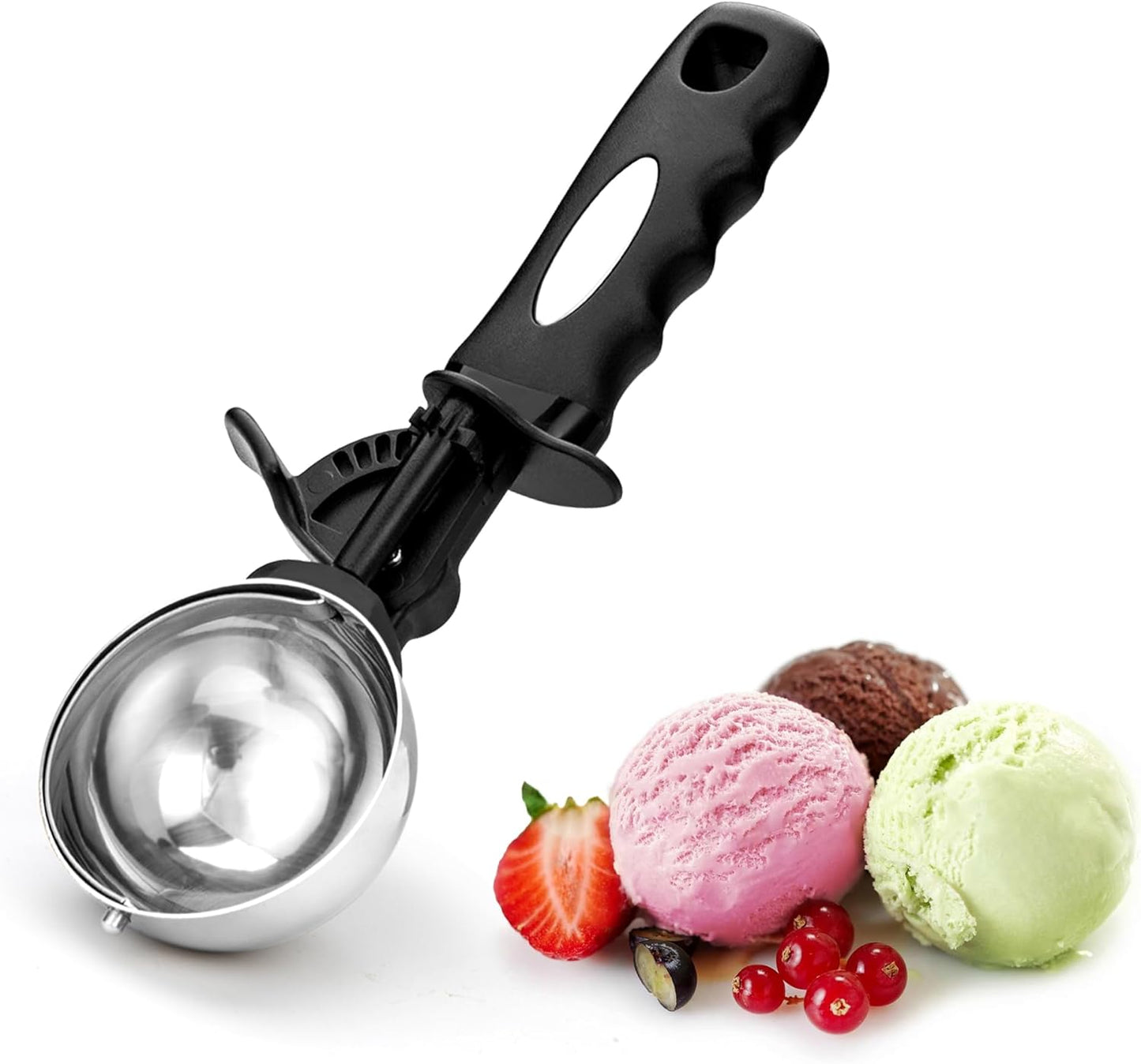 Cookie Scoop Set 1 Tablespoon, Size #60 Cookie Dough Scooper for Baking, 15 ml/0.5 oz Ice Cream Scoop, Acrylic Scoop, Comfortable Grip