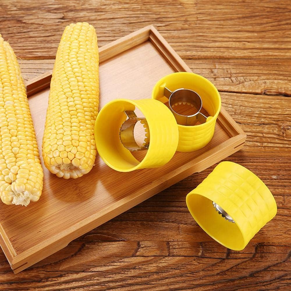 Corn Cob Stripper Stainless Steel Corn Peeler Splitter Remover Quick and Convenient Thresher Kitchen Salad Tool