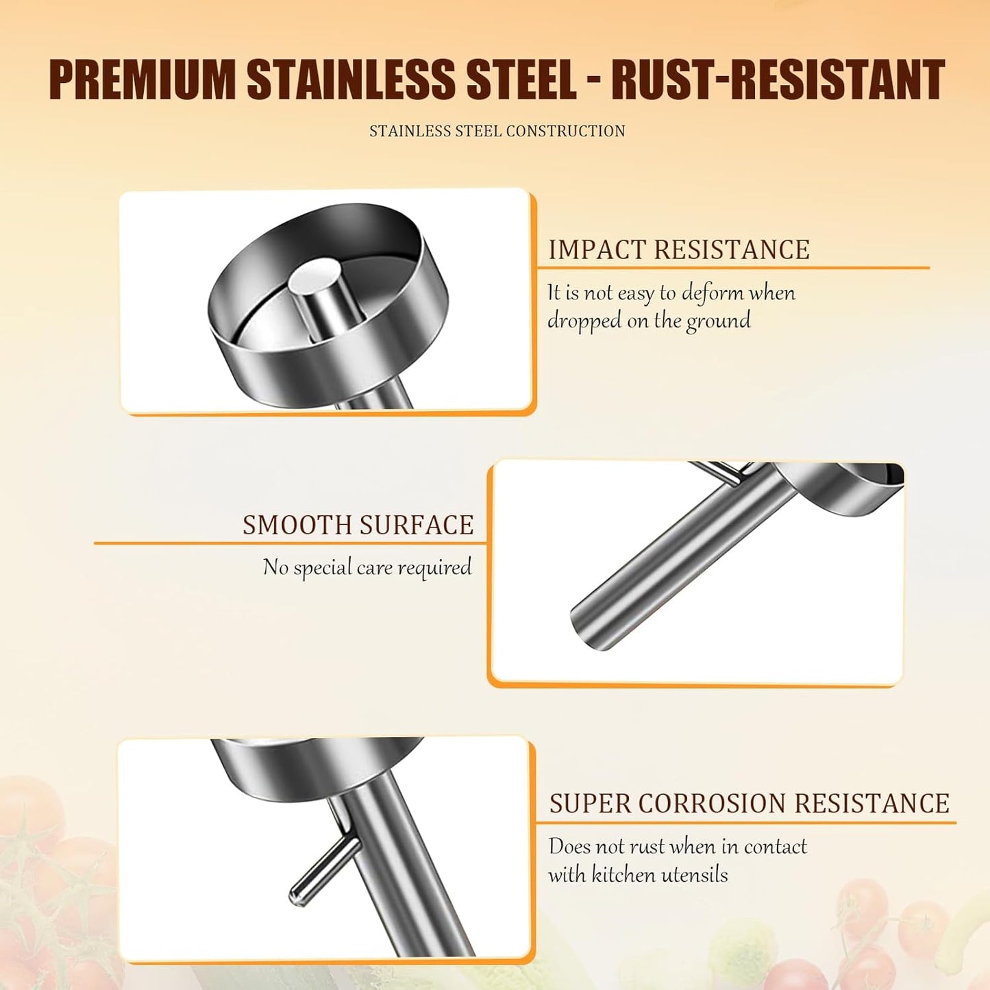 Stainless Steel Falafel Scoop Maker, Ring-Style Falafel Mold with Center Post, Meatball Press Tool for Uniform Veggie Patties and Small Kitchen Shaping ﻿