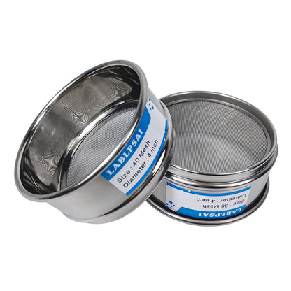 325 Mesh Lab Sieves 4" Diameter 304 Stainless Steel Wire Cloth Test Sieve for Industrial Laboratory Home