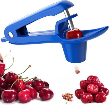 Cherry Pitter - UCMORX Stainless Steel Cherries Pitter Tool Cherries Corer Cherry Remover for Making Cherry Jam with Lock Design(Black)