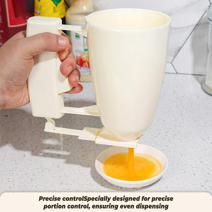 Pancake Batter Dispenser for Perfect Round Pancakes,One Press Easy Squeeze Bottle for Uniform Cookies, Churros and Muffins (1-Pack)