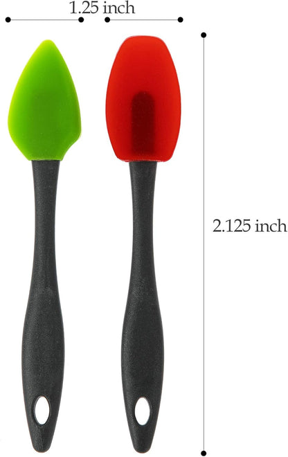 PrepSolutions Mini Silicone Spatulas – Set of 2, Flexible, Heat-Resistant, Ideal for Mixing & Scraping