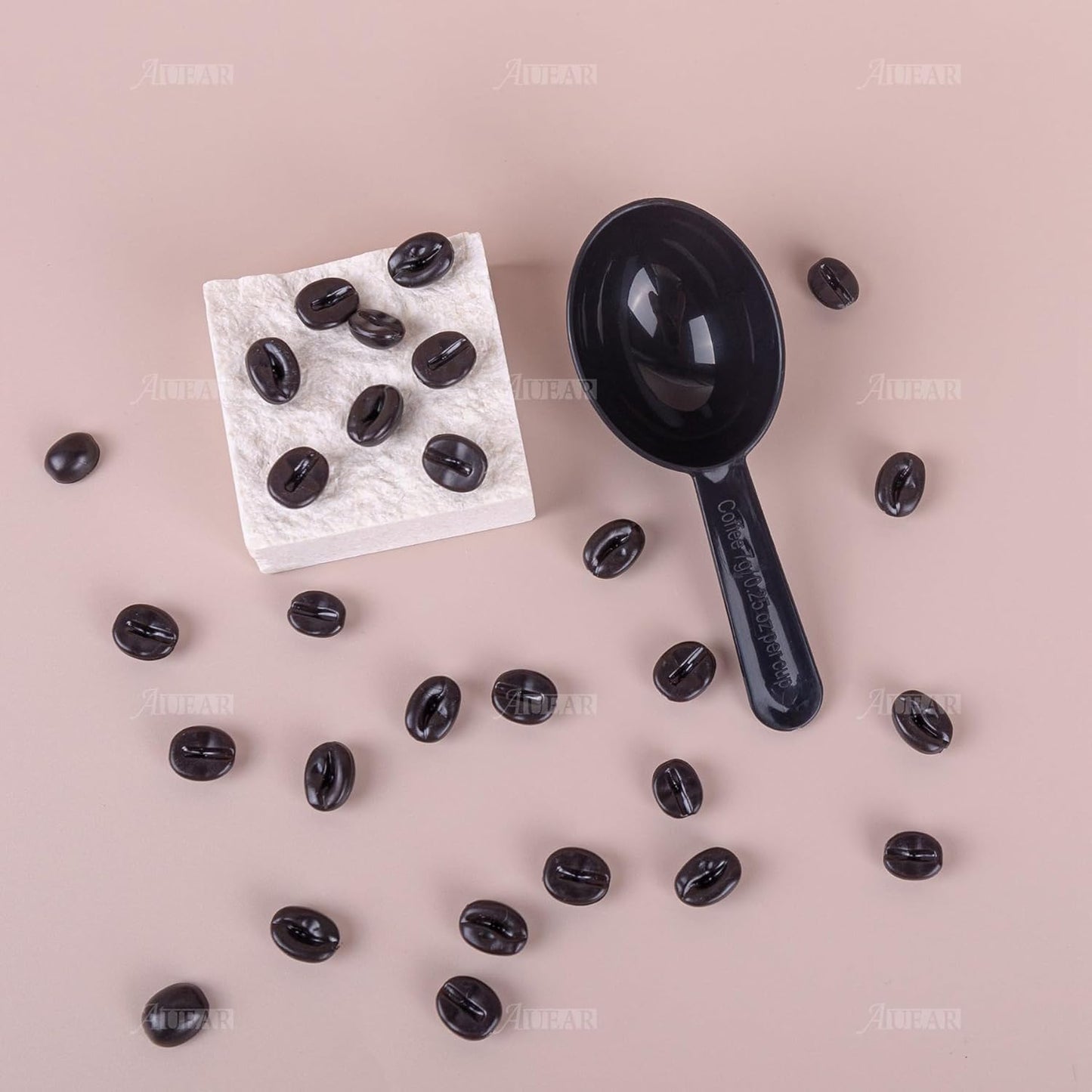 AUEAR, 5 Pack Tablespoon Coffee Scoop Plastic Measuring for Milk Powder Fruit Seed Spices