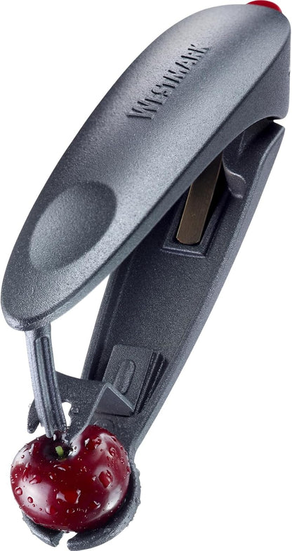 Westmark Cherry Pitter Tool “Kernex” - Heavy-Duty Cast Aluminum Pit Remover & Olive Pitter, German Ergonomic Seed Remover