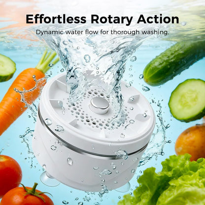 Fruit and Vegetable Washing Machine, 2026 Upgraded Produce Washing Device with Titanium Plate, Waterproof Food Cleaner, Rechargeable for Kitchen and Outdoor Use (1)
