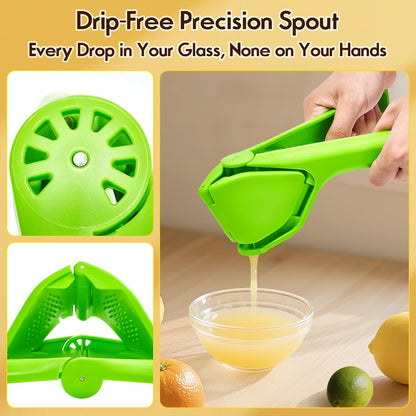 Manual Lemon Squeezer, Hand Lemon Squeezer, Durability and longevity, Easy to Use & Dishwasher Safe, Lemon Juicer, Citrus Juicer, Lemon Juicer Squeezer to Squeeze Lemons, Yellow, HomeyVenture