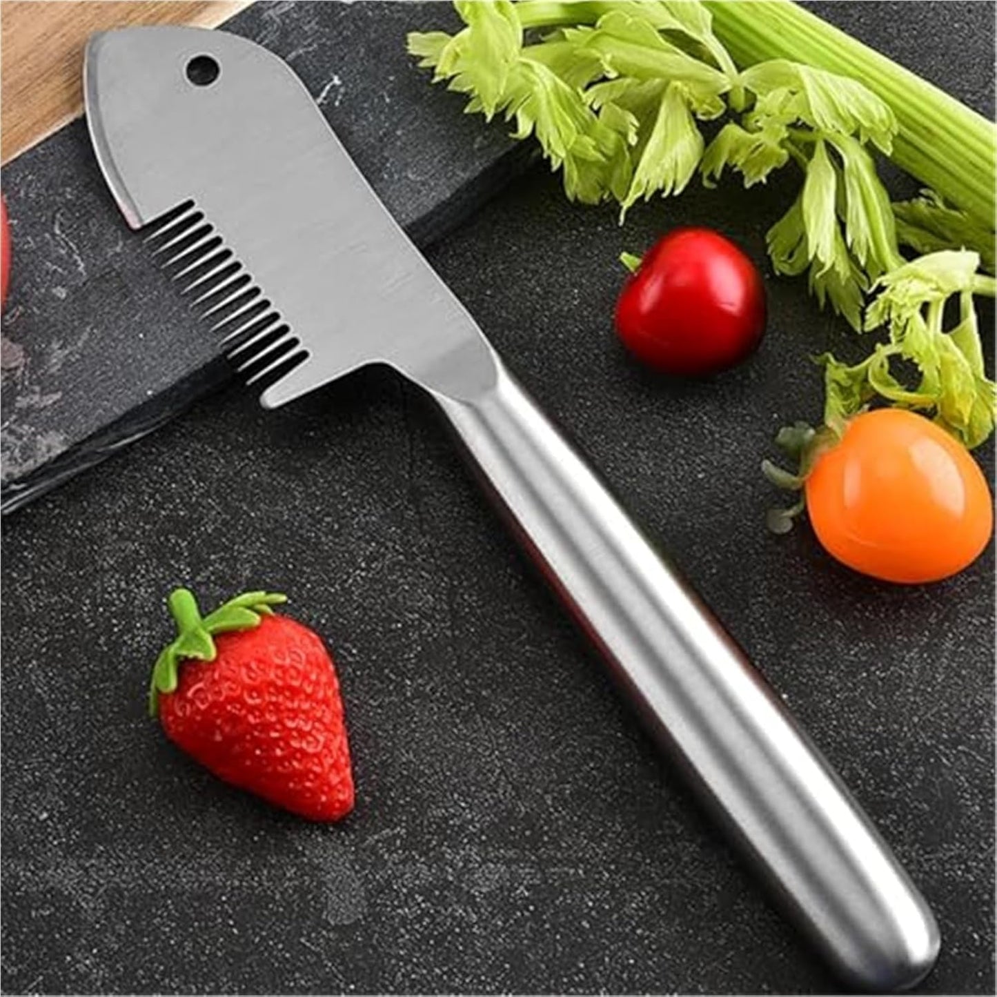 Stainless Steel Julienne Peeler, Multi-Purpose Vegetable Slicer & Shredder for Carrot, Potato, Fruit with Precision Blade