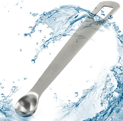 2Pcs 2/3 Tablespoon (2/3 Tbsp | 2 Tsp | 10 Ml | 10 Cc) Stainless Steel Measuring Spoons, 2 Teaspoon Metal Single Measuring Spoon for Measuring Coffee Powder, Grains and Loose Tea