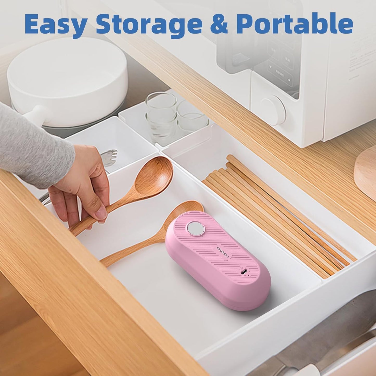 Electric Can Opener, Rechargeable Can Openers for Seniors & Arthritis, One-Touch Automatic Can Opener, Hands-Free, Smooth Edge, Compact, Kitchen Gadgets