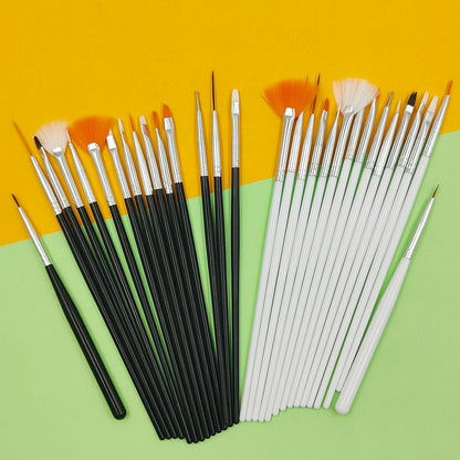 30 Pcs Cake Decorating Brushes Food Safe Paint Brushes Multiple Function Fondant Brush Cookie Brush DIY Tool Set Icing Pastry Brushs for Painting Baking (Black, White)