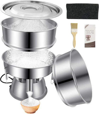 Sidasu Vibrating Sifter Mesh Screen Stainless Steel Vibrating Sieve Mesh Screen 30 Mesh for Automatic Powder Sifter Machine