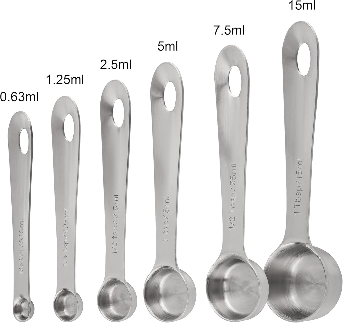 Measuring Cups and Spoons Set, Copper Measuring Cups and Spoons Set for Baking & Kitchen, Stainless Steel Measure Cup and Spoon for Dry &Liquid, Metal 7 Measure Cups&6 Spoons