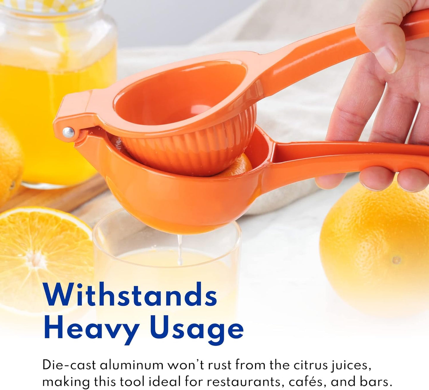 New Star Foodservice 42856 Enameled Aluminum Lemon Squeezer, Yellow
