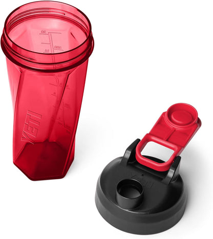 YETI Yonder Helimix Vortex Blender Shaker Bottle Holds up to 20oz | No Blending Ball or Whisk | USA Made | Portable Pre Workout Whey Protein Drink Shaker Cup | Dishwasher Safe, Clear
