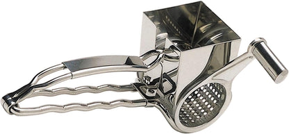 MasterClass Deluxe Stainless Steel Rotary Cheese Grater, Silver