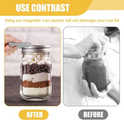 2PC Mason Jar Opener Set, Multifunctional Lid Opener for Regular & Wide - Mouth Canning Jars, Effortless Twist Tool for Tight Lids, Ideal for Kitchen, RV & Camping, Durable & Easy to Use (Black)