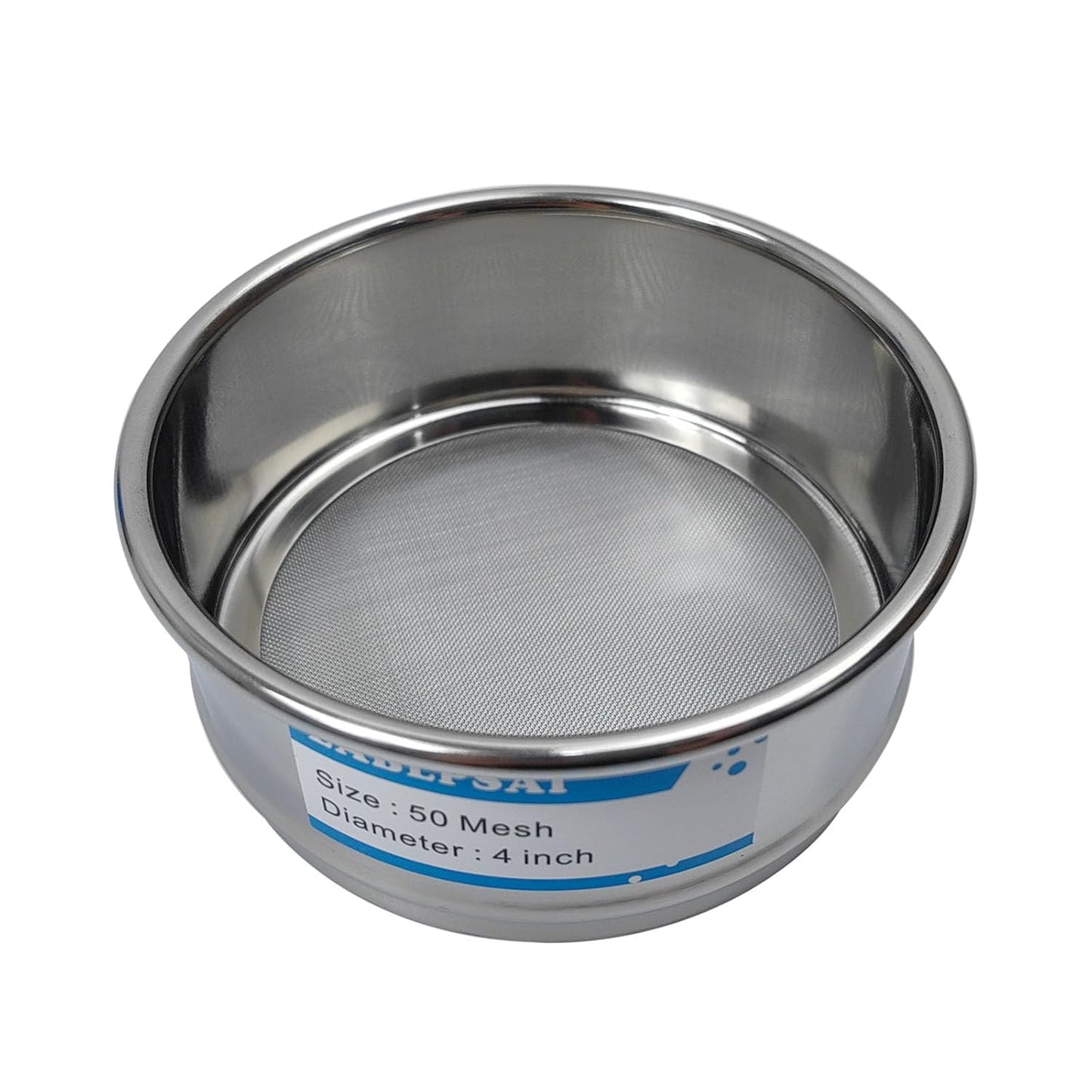 325 Mesh Lab Sieves 4" Diameter 304 Stainless Steel Wire Cloth Test Sieve for Industrial Laboratory Home