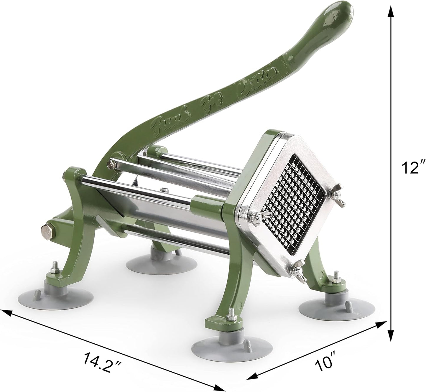 New Star Foodservice 37340 Commercial Restaurant French Fry Cutter with Suction Feet, 1/4-Inch