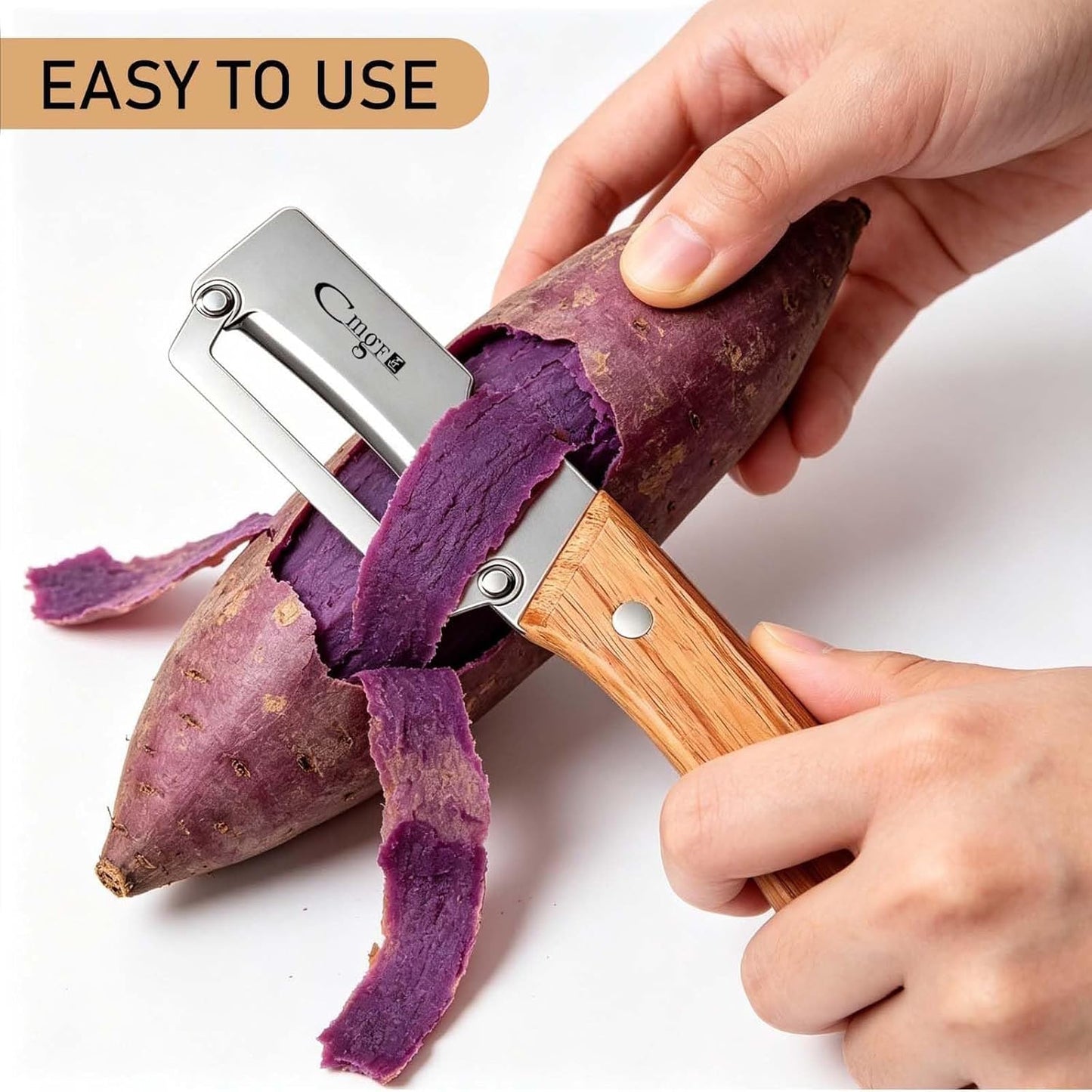 Vegetable Peeler Sharp Stainless Steel Blades for Veggie Potato Sugarcane Pumpkin Papaya Peeling Tool