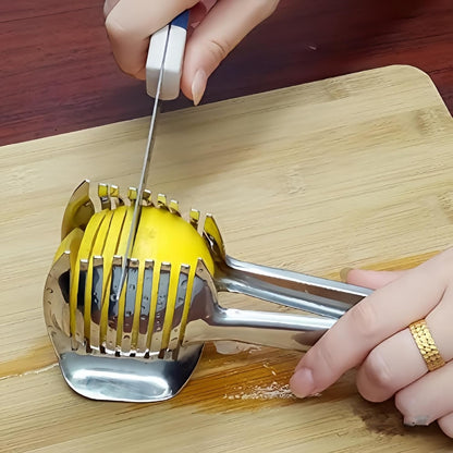 i Kito Tomato Lemon Slicer with Tomato Knife Set,Handheld Even Slicing Guide Cutter Tools,for Round Fruit and Veggies, Multi Kitchen Cutting Gadgets