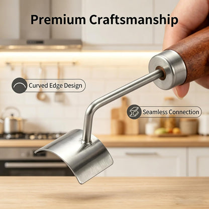 2Pcs Corn Peeler 2026 Upgrade, 304 Stainless Steel Curved Blade Corn Cob Stripper with Wooden Handle, Ergonomic Kernel Remover for Fresh, Cooked, or Frozen Corn