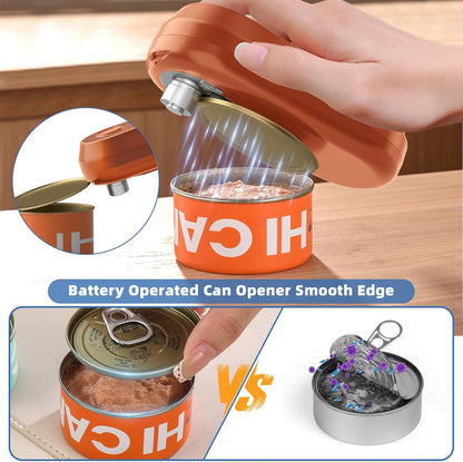 Electric Can Opener, Rechargeable Can Openers for Seniors & Arthritis, One-Touch Automatic Can Opener, Hands-Free, Smooth Edge, Compact, Kitchen Gadgets