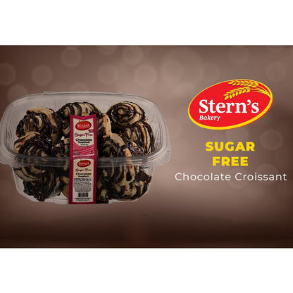 Sugar Free Pastries | Chocolate Croissant Chocolate Babka Bread | Breakfast Pastry | Dairy & Nut Free | Preservative Free | Unique for Holidays & Birthdays | 10 oz Stern’s Bakery