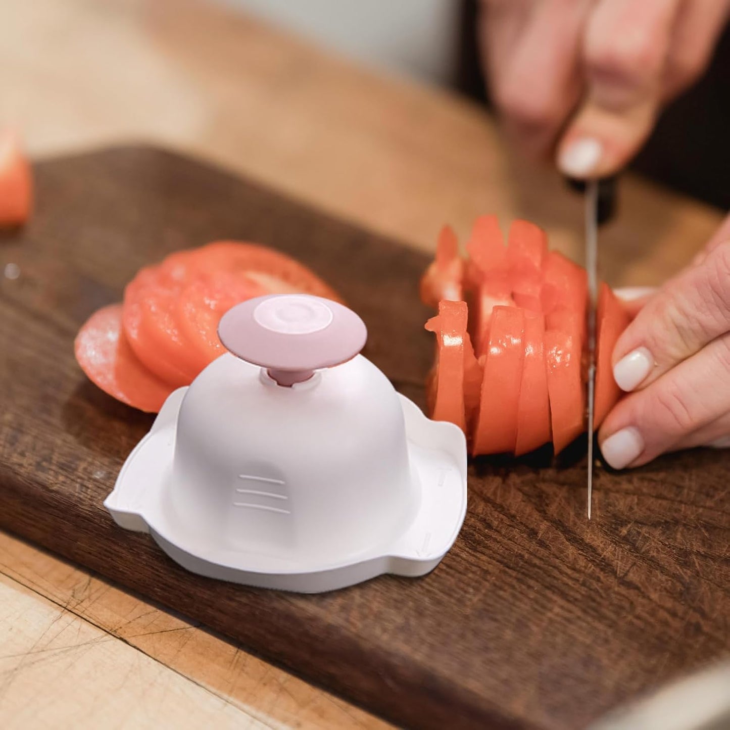 Hemoton Food Safety Holder for Mandoline Slicer Vegetable Cutter Finger Protector Kitchen Gadget Hand Guard 4.33X3.93X2.36 Inch Stable Grip for Safe Cutting and Grating 2 Pack