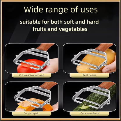 Vegetable Peeler Sharp Stainless Steel Blades for Veggie Potato Sugarcane Pumpkin Papaya Peeling Tool