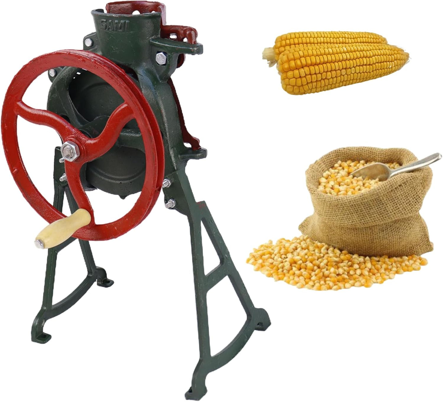 Corn Sheller Heavy Duty Shelling Machine Corn Sheller Machine Walnut Farm Corn Thresher Corn Thresher Tool Can be Connected to an Electric Crawler Cast Iron Manual Thresher for Dry Corn
