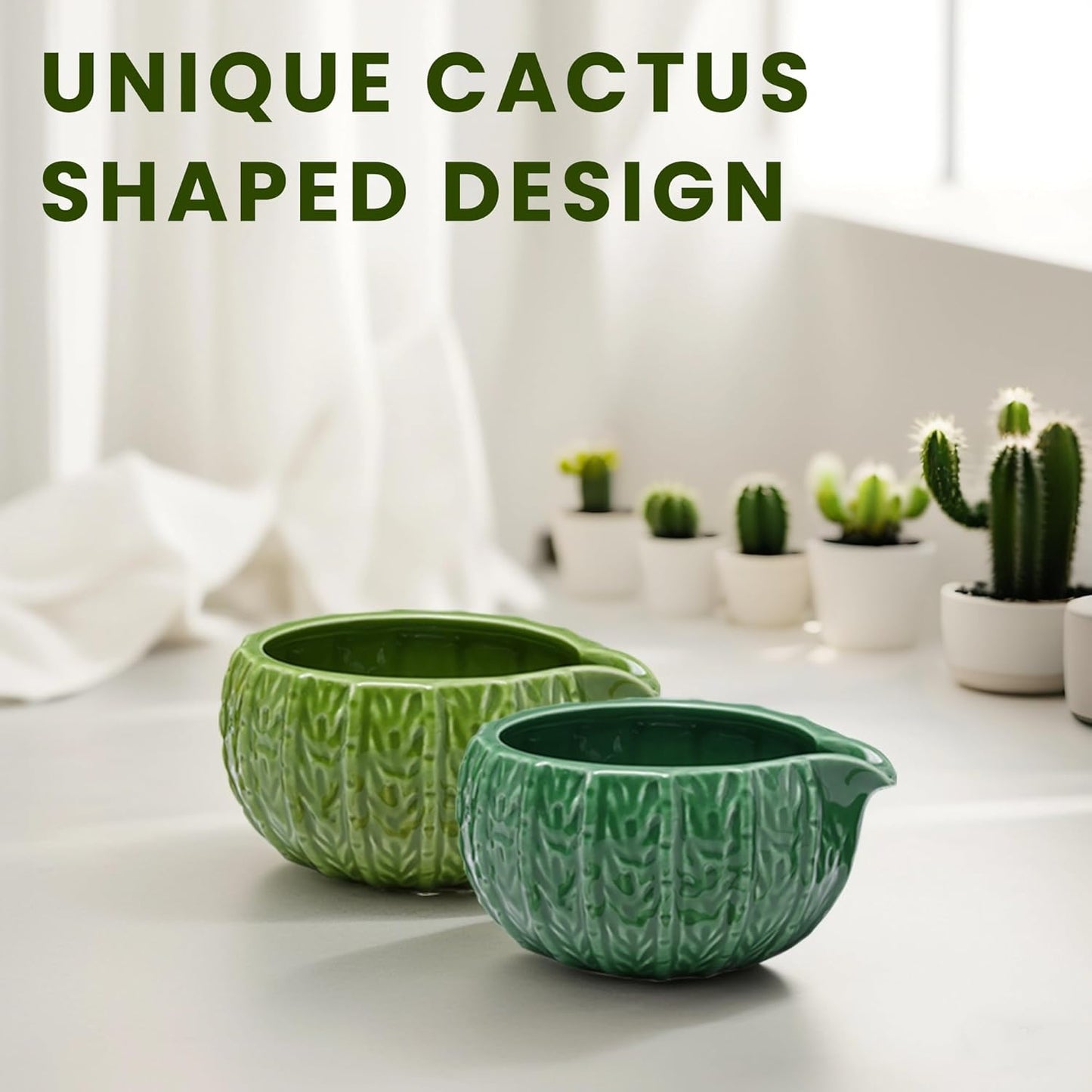 6-Piece Matcha Set, Matcha Whisk (Chasen) & Holder, Matcha Bowl with Spout, Sifter & Spoon, Bamboo & Ceramic, Dark Green