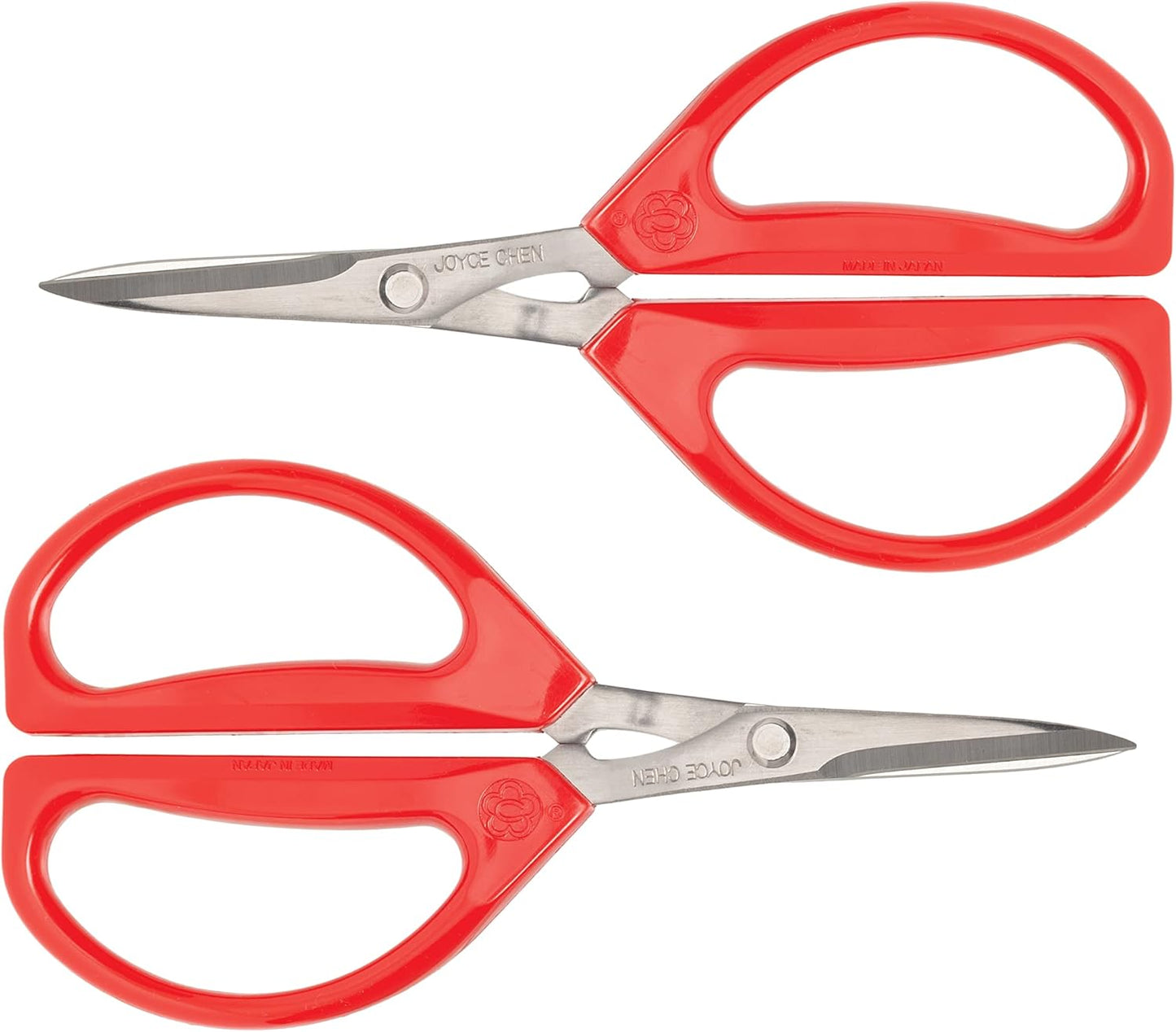 Joyce Chen Original Unlimited Kitchen Scissors All Purpose Kitchen Shears With Comfortable Handles, Red