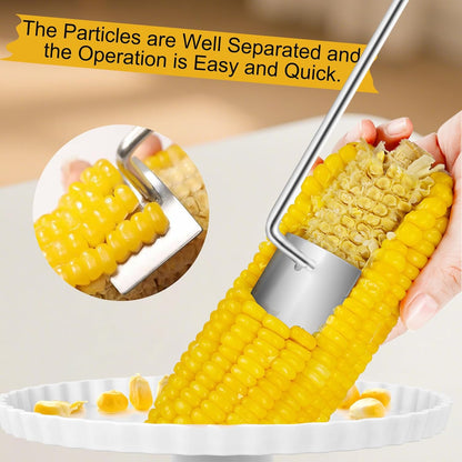 NEW Long Handle Stainless Steel Corn Peeler & Stripper,Corn Cob Stripper,Easy Clean Corn Peeler Corn Cob Stripper Tool