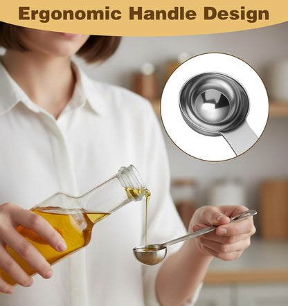 3PCS Teaspoon Measuring Spoon, Short Handle Stainless Steel 1 Teaspoons Measuring Spoon, Precise Scoop for Cooking Baking Spices, Rust Resistant Easy Clean Kitchen Tool, 5ml