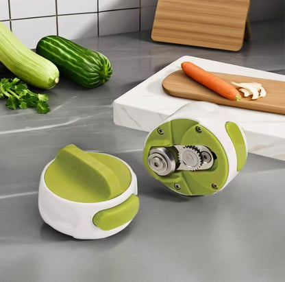 Can Opener with Ergonomic Handle the easier way to open any can – Stainless Steel Blade, Smooth Edge, Easy Turn