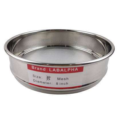 LABALPHA 120 Mesh Lab Sieves, #120 Mesh Test Sieve, 8'' Diameter, 304 Stainless Steel Wire Cloth (0.125mm)
