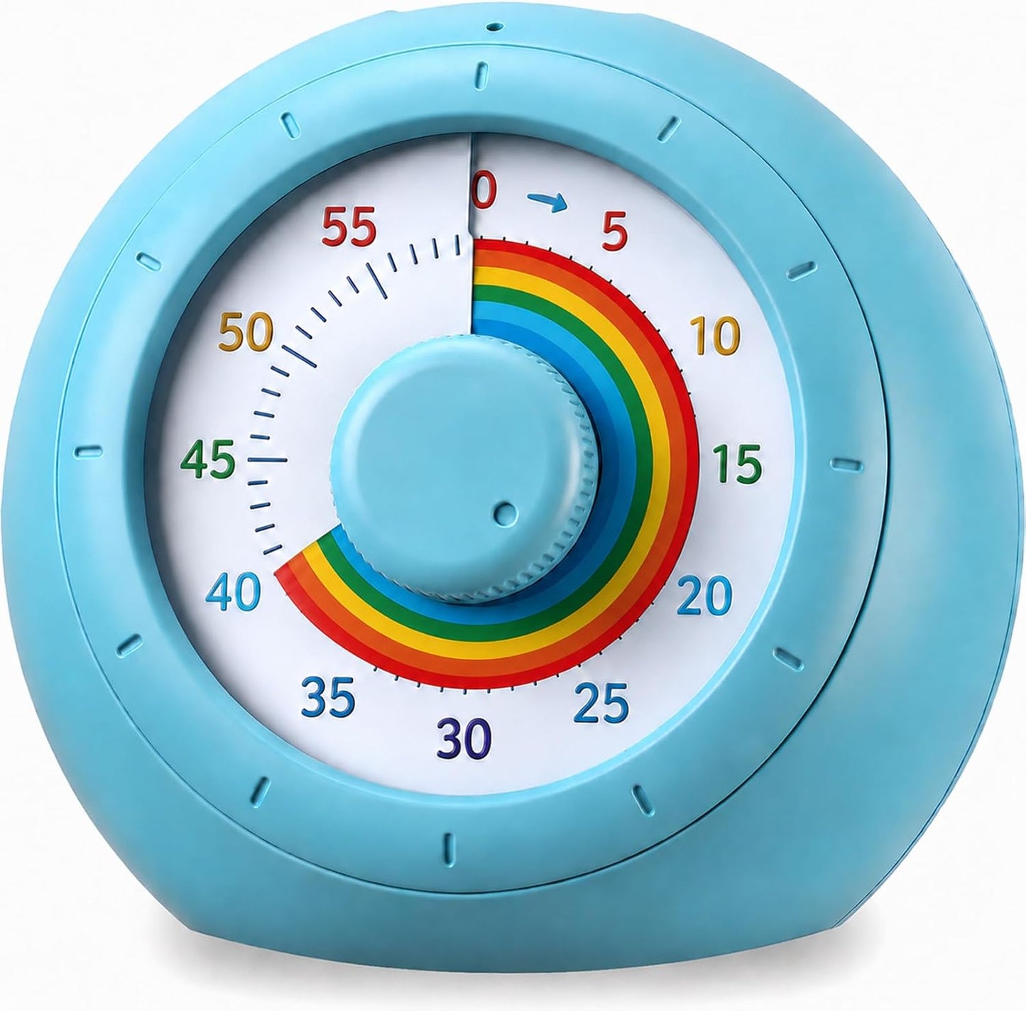 Visual Timer for Kids, 60-Minute Silent Countdown for Classroom, Home, Office, Kitchen, Rainbow Pattern Desk Timer, Time Management Tools with Silent Operation, Pomodoro Timer (Green)