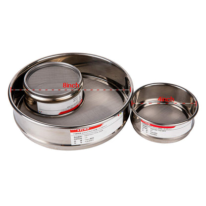 φ20×4.5cm 40 Mesh 304 Stainless Lab Sieves Economy Test Sieve 304 Stainless Steel Wire Cloth（0.45mm） - Colors A