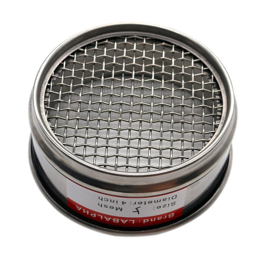LABALPHA 70 Mesh Lab Sieves, Test Sieve #70 Mesh, 4'' Diameter, 304 Stainless Steel Wire Cloth (0.22mm)