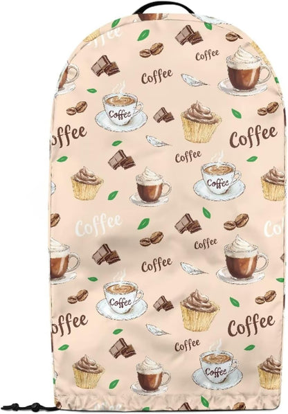 Coffee Pastry Blender Dust Cover with Drawstring Field Stand Mixer or Coffee Maker Cover Anti Fingerprint Polyester Appliance for Home Kitchen Decor