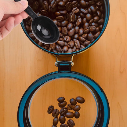 Luxshiny Coffee Bean Measuring Spoons Set 5-Pack 0.25 Oz 7 Gram Plastic Mini Measuring Tablespoons for Coffee Tea Sugar Milk Powder Kitchen Cooking Tool