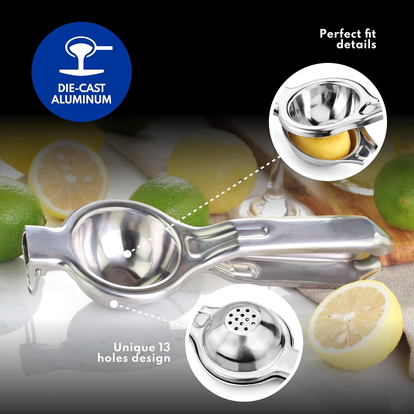 New Star Foodservice 42856 Enameled Aluminum Lemon Squeezer, Yellow