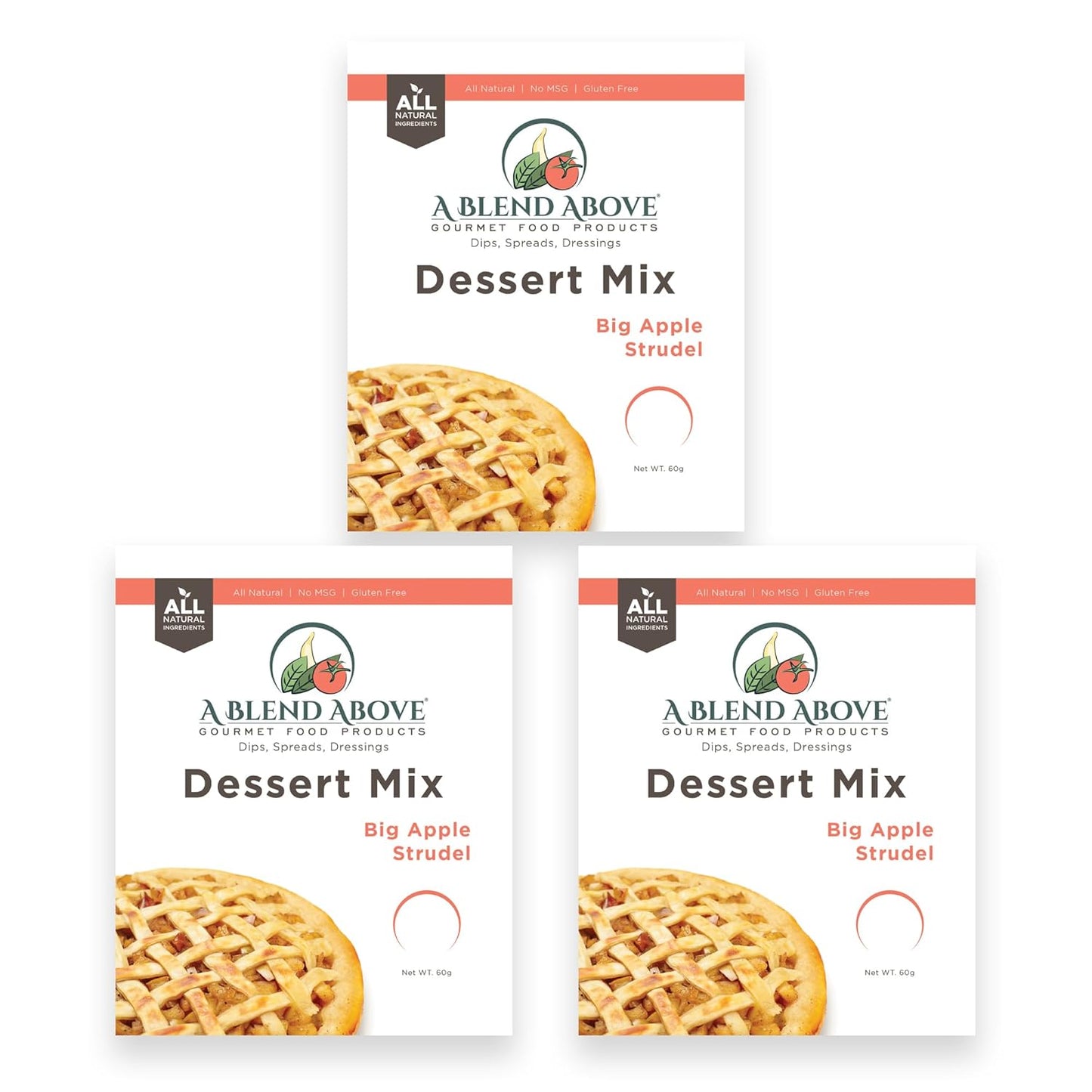 A Blend Above Banana Cream No-Bake Dessert Mix, 3 Pack, No-Bake Cheesecake, Fruit Dip, Dessert Mix, Bagel Topping, Frosting, Cheesecake Filling, Quick and Easy to Make, Makes 16 Ounces, Cream Cheese,